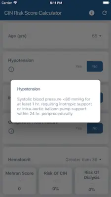 AKI Risk Calculator android App screenshot 1